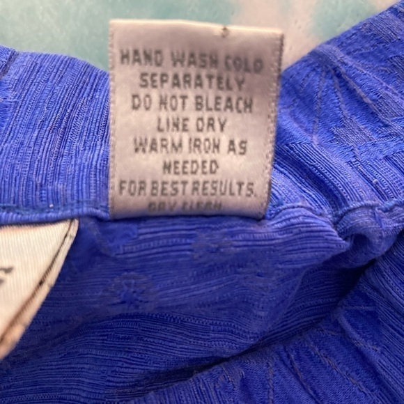 Chico's Pants - Size 0 Pull On Starburst Silk Linen - Picture 9 of 9